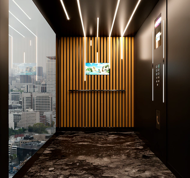 Внутрішня частина ліфта Bravo