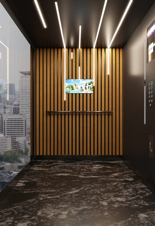 Внутрішня частина ліфта Bravo