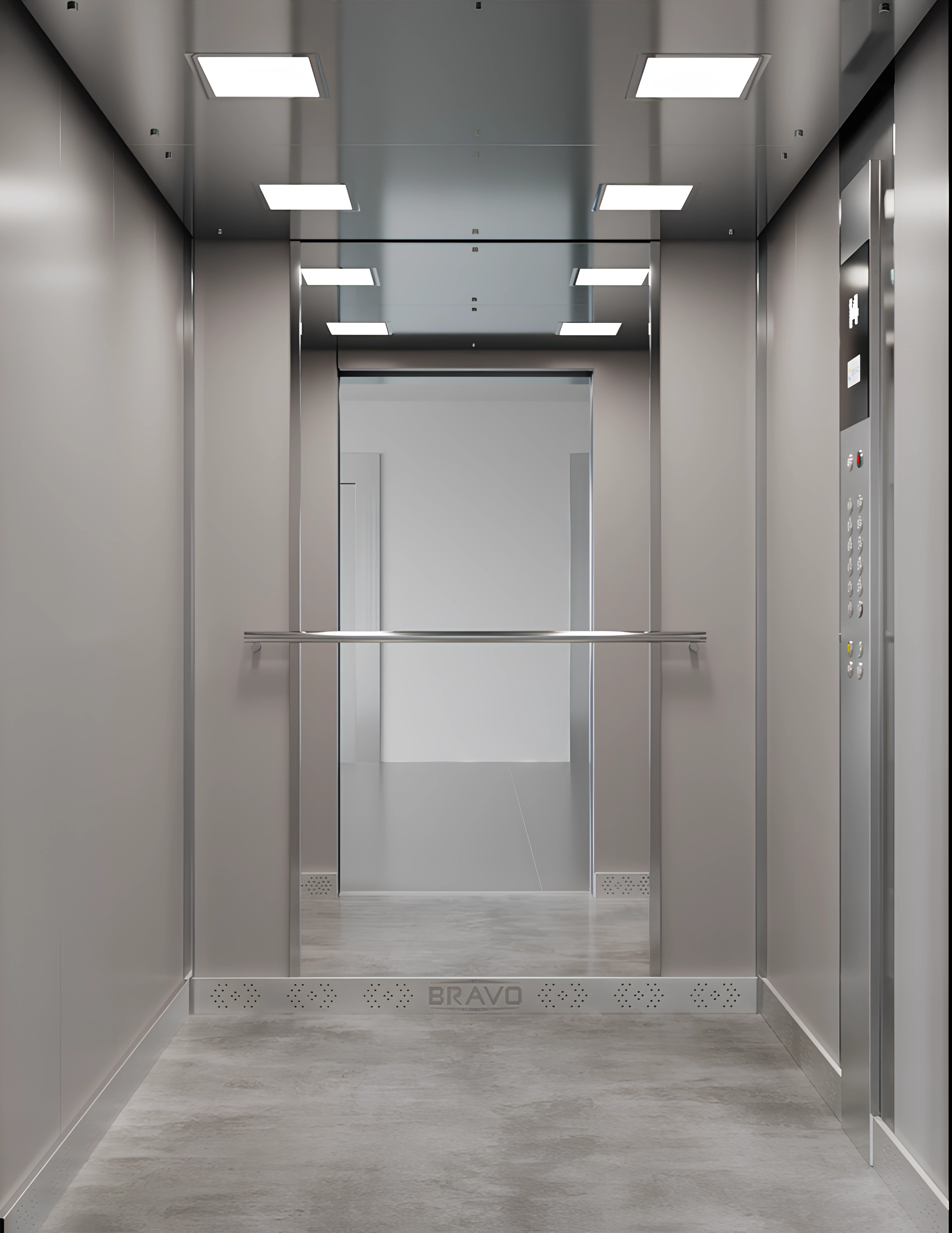 Внутрішня частина ліфта Bravo