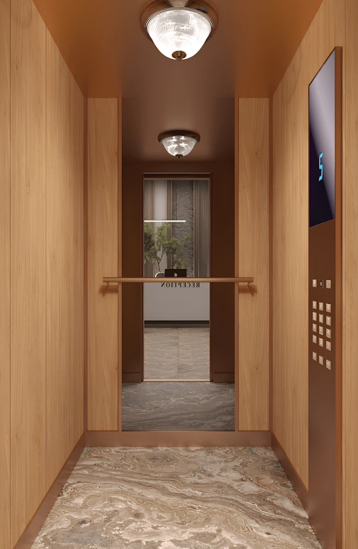 Внутрішня частина ліфта Bravo