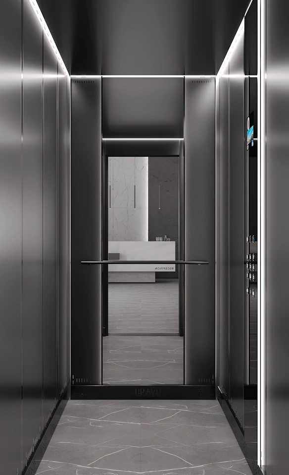 Внутрішня частина ліфта Bravo